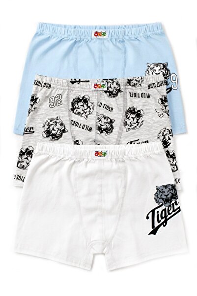 Öts Boys' Boxer 3-Pack Printed (96% Cotton - 4% Elastane)
