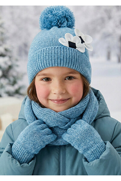 MAYORAL Kız Çocuk Atkı Boyunluk Ve Eldiven Seti Yeşil