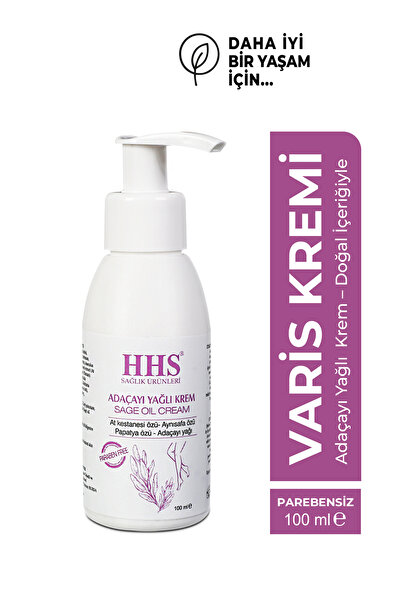 Hhs Adaçayı Yağlı Kremi Parabensiz 100ml - V.aris Kremi - At Kestanesi Özlü, ...