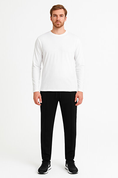 Cottonland Erkek ELAST Klasik Kesim Normal Bel Likralı Önü Dikişli Eşofman Al...