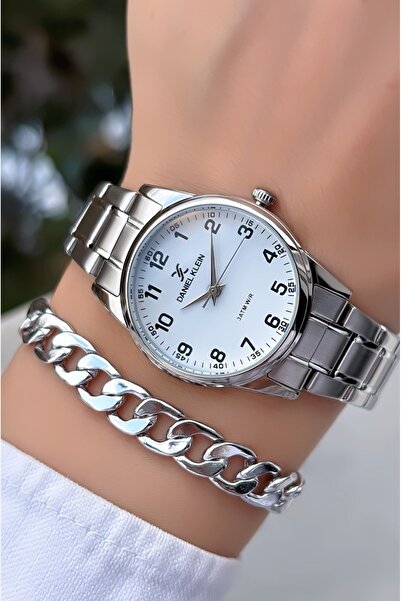 Daniel Klein سوار ساعة زجاجي ماركة - هدية قطع سلك فولاذي