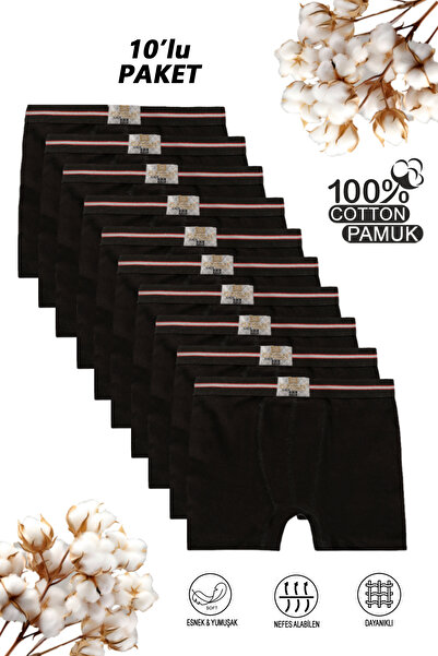 ÖZKAN underwear Özkan 0711 - Pachet de 10 boxeri pentru băieți 100% bumbac, e...