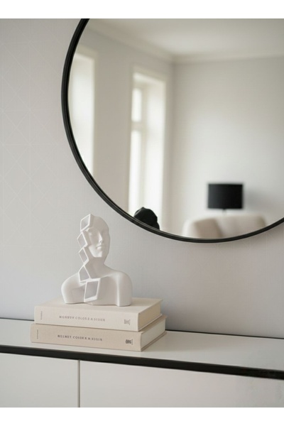 hediyesepetinde Düşünce Boşlukları Soyut Yüz Figürü -15 cm– Modern Dekoratif ...