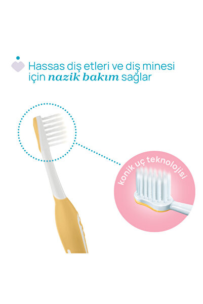 Chicco 2'Lİ DİŞ FIRÇASI 6-36 AY LILAC MUSTARD