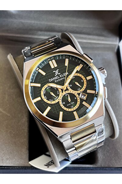 Daniel Klein ساعة يد رجالية من سلسلة Exculisive تعمل بجميع الوظائف