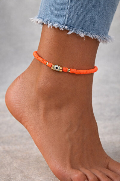 HERCY Colorful Fimo Anklet - Bead Detailed