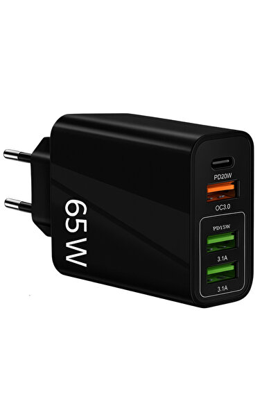 OEM Încărcător Priză Rapid 65W MARBEX, 5 Porturi (2x USB-C, 3x USB), Tehnolog...