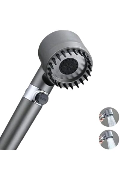 OEM Cap de duș cu perie de masaj, cap detașabil, gri