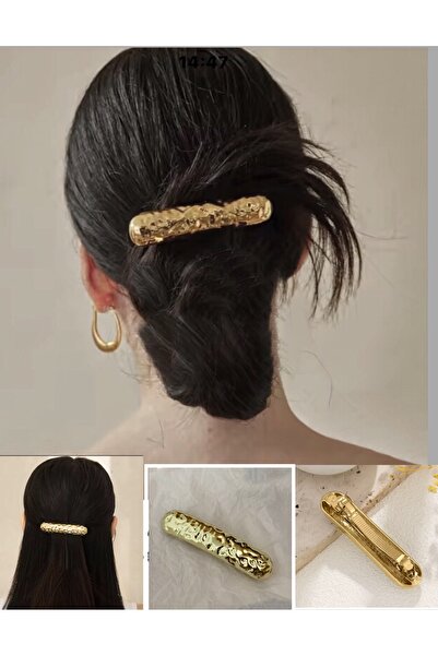 NEW HİLL Metal otomatik klipsli yarım topuz tokası