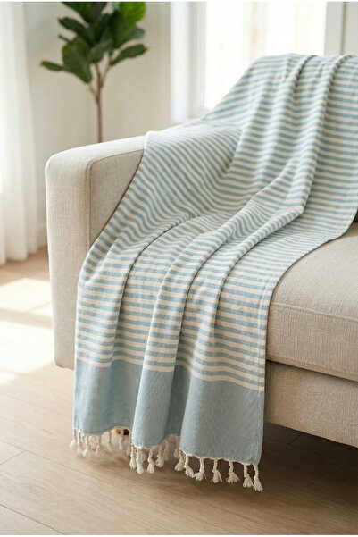 VİENNA بطانية تلفزيون مصنوعة من القطن بنسبة 100% مقاس 100×165 سم - نمط ناعم م...