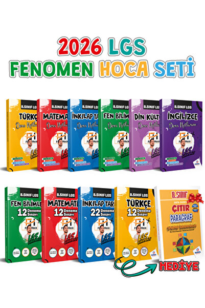 Kurul Yayıncılık Fenomen Hoca 2026 8. Sınıf Lgs Full Set – 11 Kitap Paragraf ...