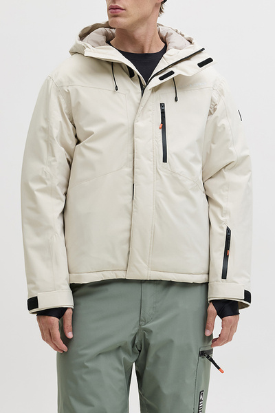 Jack & Jones Jjalpes Regular Fit με κουκούλα Αδιάβροχο Παλτό Ανδρικό ΠΑΛΤΟ 12...