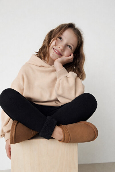 Katia&Bony Černé dětské punčochové kalhoty - ručník uvnitř