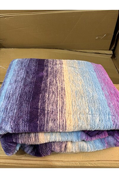 Kuyucak Battaniye Çift Kişilik Peluş Battaniye- Modern Desen- 3 KG