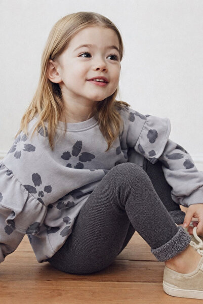 Katia&Bony İçi Havlu Çocuk Tayt Antrasit / Gri-Melanj.