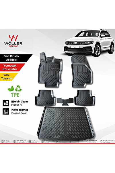 wöller Volkswagen Tiguan Paspas Bagaj Havuzu 2016 2024 Arası Uyumlu 3d Ultraf...