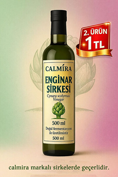 CALMİRA Enginar Sirkesi 500ml Doğal Fermantasyon (Natural Fermentation Artich...