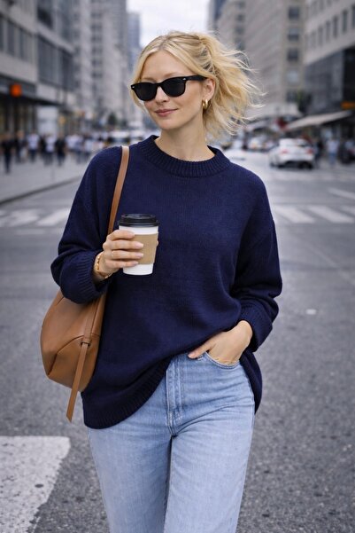 bb butik basic Meloni Long Basic Sweater M3252