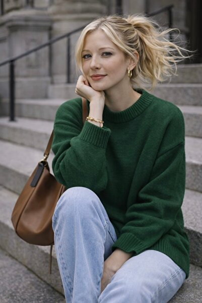 bb butik basic Meloni Long Basic Sweater M3252