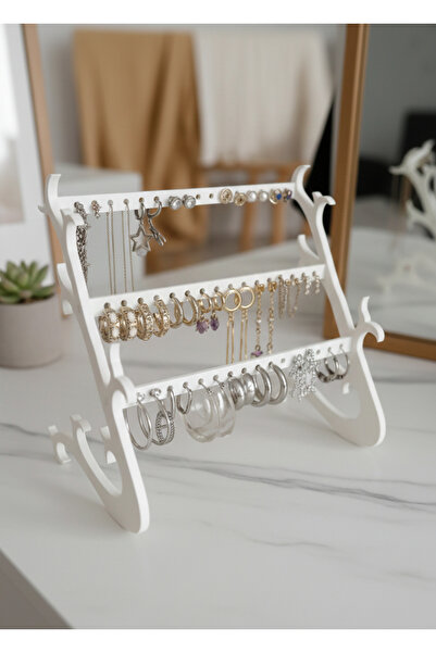 Filkorium3D Takı Standı - Küpe Standı - Kolye Askısı - Modern Takı ve Küpe St...