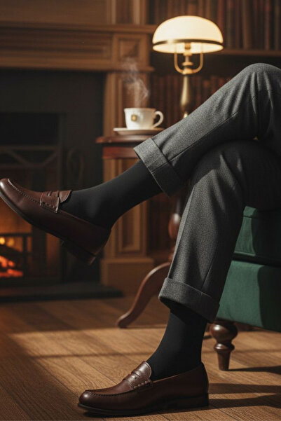 SOCKSHION 6 Pieces Super Economical Black Color Men's Cotton Socks, Long Patt...