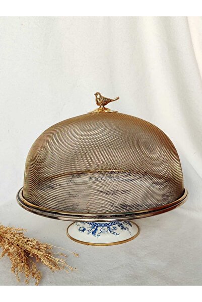 Miss Betty Ebruliemaye Wire Mesh Gold 30 cm Cake Jar Cover