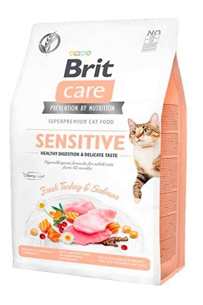 Brit Care Grain Taze Hindili ve Somonlu Tahılsız Kedi Maması 2 Kg
