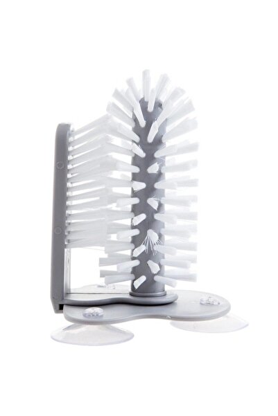 Flippy Glass Cleaning Brush, with Suction Cup, Flippy, Gray