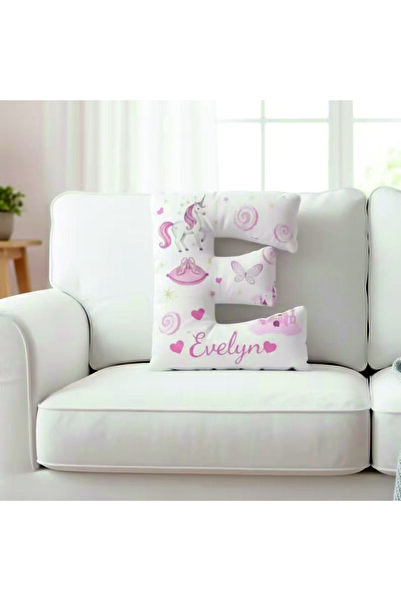 pandart Baş Harfiyle Şekilli İsme Özel Şekilli Yastık