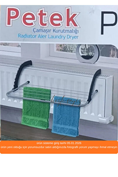 Hızlı Çeyiz Dirsekli Katlanabilir Balkon & Radyatör Uyumlu Çamaşır Kurutmalığı