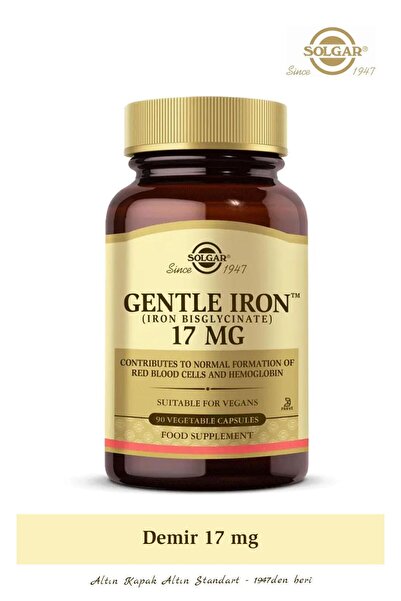 Solgar Gentle Iron 17mg 90 Kapsül