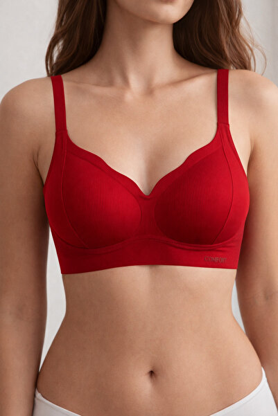 SİLVER MİRROR Laser Cut Cotton Unbuttressed Bra