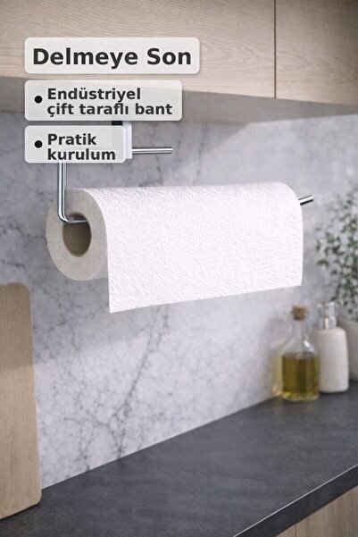 Le Touche Krom Rulo Havluluk Peçetelik Yapışkanlı Pratik Mutfak Askısı Kağıt ...