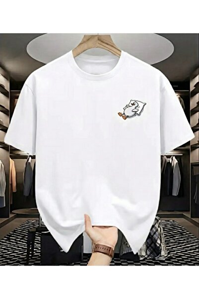 LELVANİ Διασκεδαστικό μπλουζάκι με στάμπα ύπνουντα χήνας