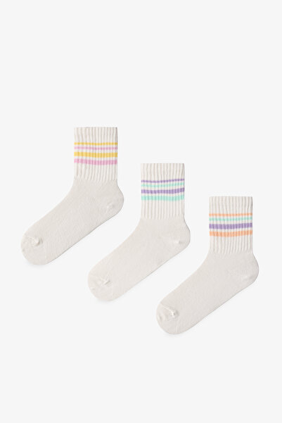 Penti Girl's Posh Stripes 3-Piece Tennis Socks