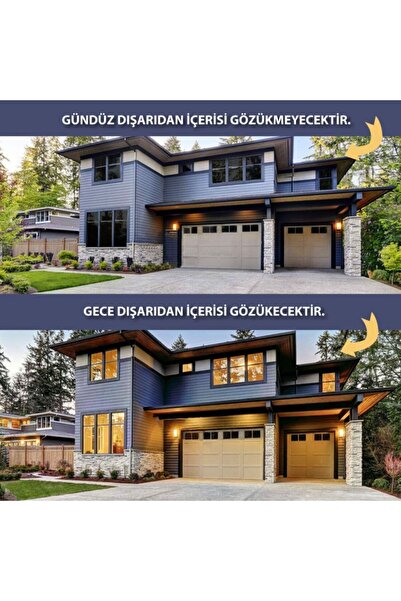 Genel Markalar Cam Balkon Filmi Ultra Gizli A Çizilmez Amerikan - Koyu Ton - 100cm X 6m