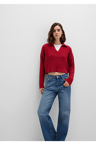 Mavi Red Knitwear Polo 1710717-70391