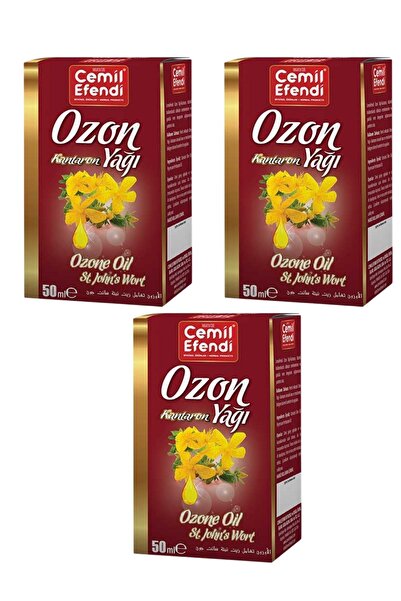 Cemilefendi زيت نبتة سانت جون المعالج بالأوزون 3 قطع 50 مل