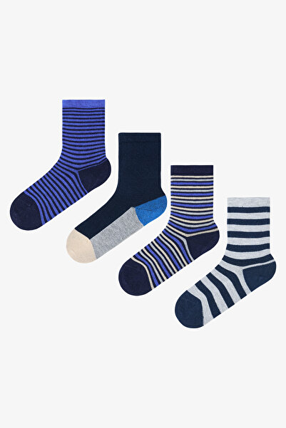Penti Erkek Çocuk Storm Çizgili 4'lü Soket Çorap