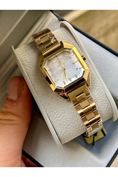 Reward altın rengi taşlı su geçirmez  kadın kol saati