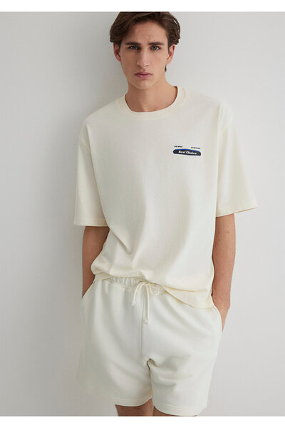 Mavi Best Choice Printed Ecru T-Shirt Relaxed Fit / Άνετη εφαρμογή 0612606-86420