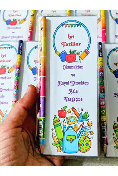 Nazenindusleri 5 Adet Okul Karne Hediyesi Emoji Kalem