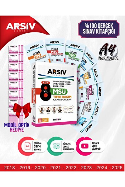 Marka Yayınları SON 8 Yıl MSÜ Tıpkı Basım ÇIKMIŞ Sorular Video Çözümlü 2025 2...