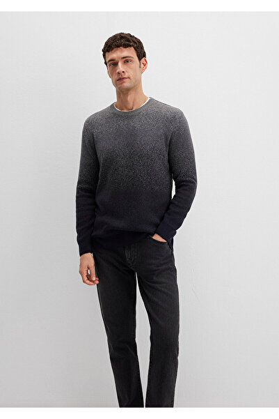 Mavi Pulover gri cu guler rotund Slim Fit / Slim Fit 070779 -34686