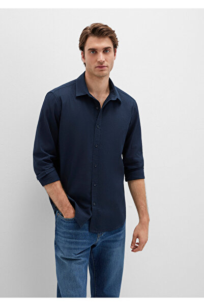 Mavi Lacivert Gömlek Slim Fit / Dar Kesim 8810217-81583