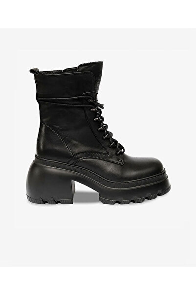 Greyder Kadın Siyah Hakiki Deri Topuklu Bot 3K2DB32860