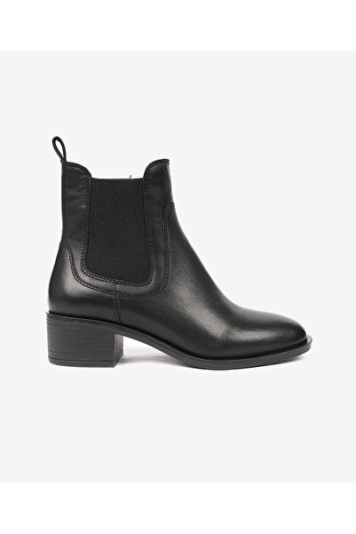 Greyder Kadın Siyah Hakiki Deri Topuklu Chelsea Bot 4K2DB34300