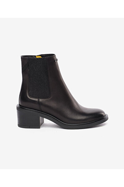 Greyder Kadın Siyah Hakiki Deri Topuklu Bot 5K2DB35332