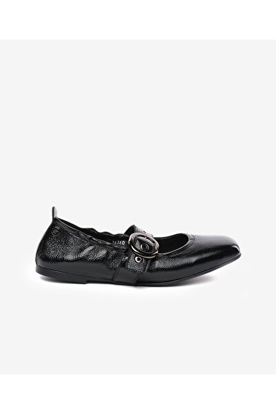 Greyder Kadın Siyah Hakiki Deri Babet 5K2KA34360