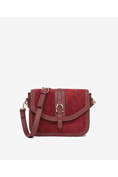Greyder Kadın Bordo Hakiki Deri Çapraz Çanta 5K2CN69787